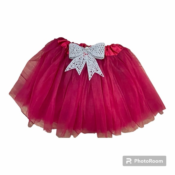 Girls Burgundy Tutu 0-2T - Picture 1 of 2